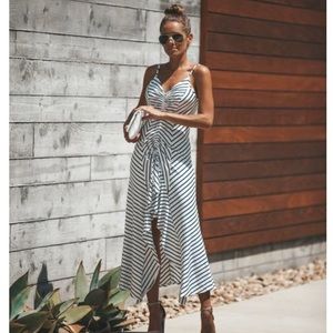 NEW- Vici midi high low dress